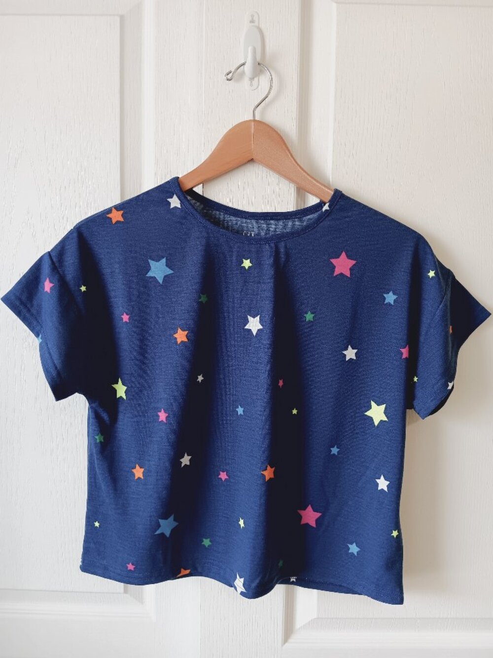 GAP Kid's Docksider Blue Recycled Star PJ Short Sleeve Top Size 12